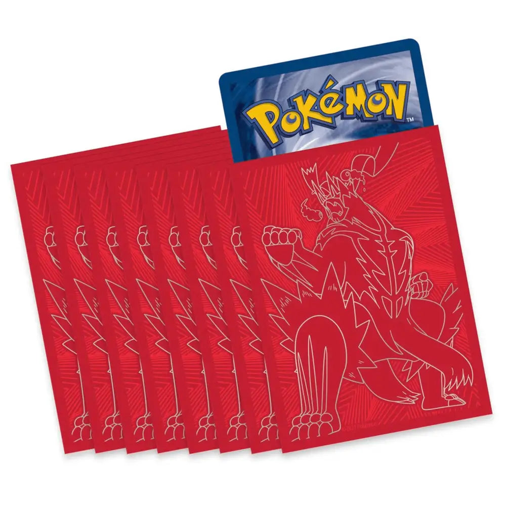 Kampfstile Sleeves 65 Pokemon Kartenhüllen Rot