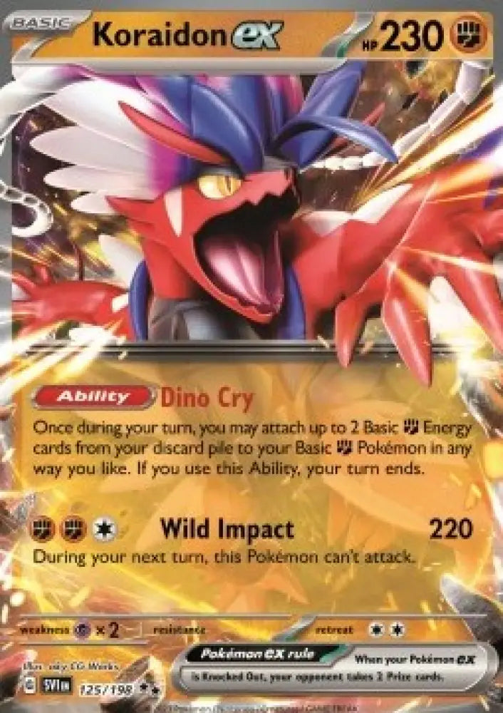 Koraidon ex - Scarlet & Violet (Double Rare) [SVI-125]