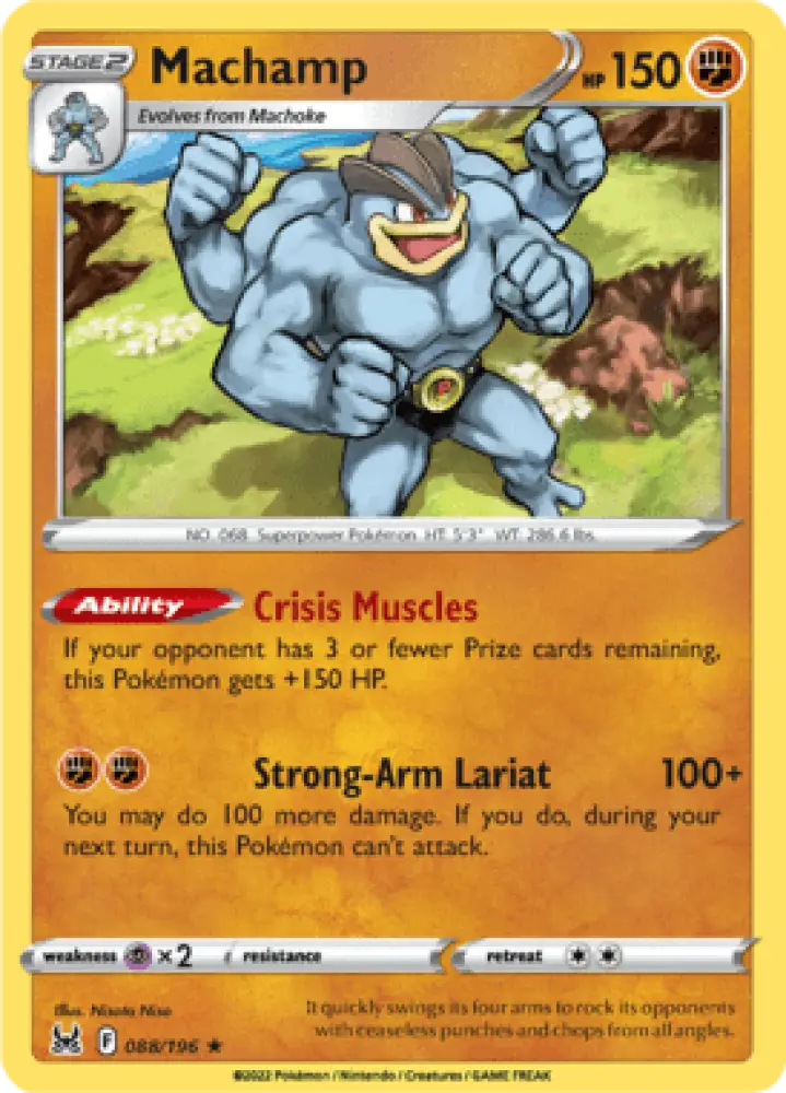 Lost Origin Machamp 088/196 Englisch - Holo / Near Mint - Sammelkarten