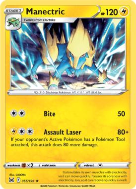 Lost Origin Manectric 055/196 Englisch - Sammelkarten