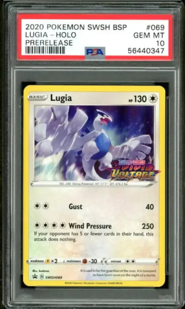 Lugia - SWSH Black Star Promos (Promo) [SWSH-069] - English / Mint / PSA 10.0 Normal - Pokémon Single pokemon karten