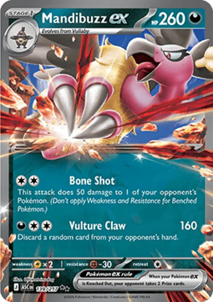Mandibuzz ex - Ascended Heroes (Double Rare) [ASC-139]