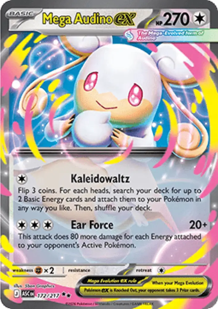Mega Audino ex - Ascended Heroes (Double Rare) [ASC-172]