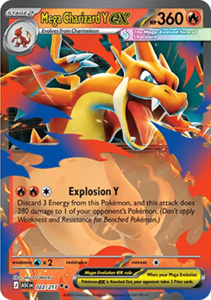 Mega Charizard Y ex - Ascended Heroes (Double Rare) [ASC-022]