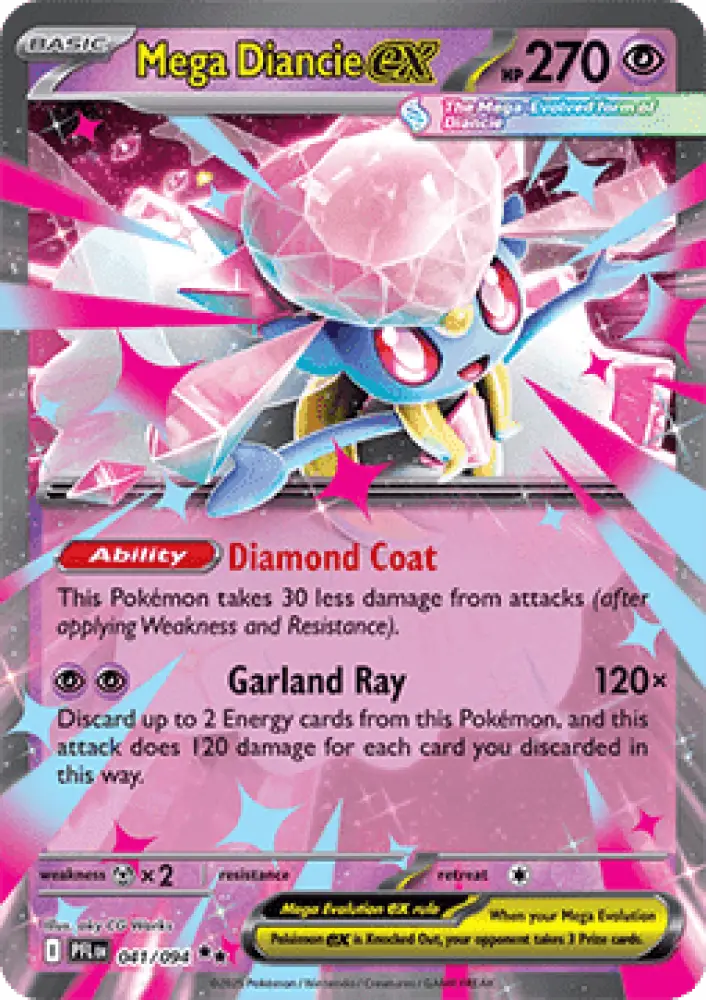 Mega Diancie ex - Phantasmal Flames (Double Rare) [PFL-041]