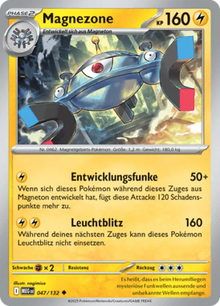 Mega-Entwicklung Magnezone 047/132 Deutsch - Gewöhnlich / Near Mint - Sammelkarten