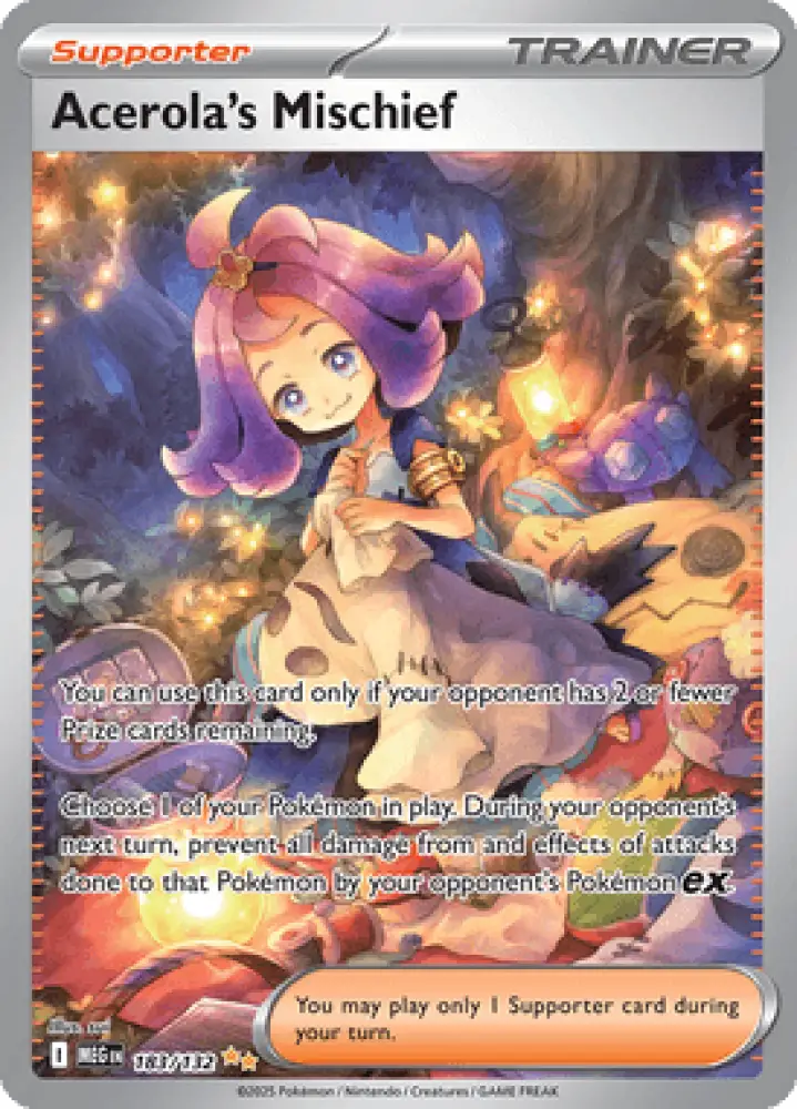 Mega Evolution Acerola’s Mischief 183/132 Englisch - Sammelkarten