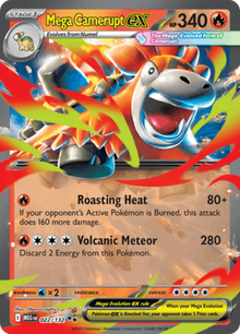 Mega Evolution Mega Camerupt ex 022/132 Englisch - Holo / Near Mint - Sammelkarten