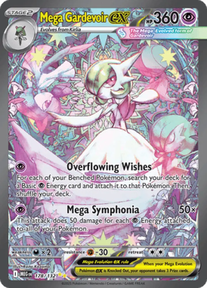 Mega Evolution Mega Gardevoir ex 178/132 Englisch - Sammelkarten