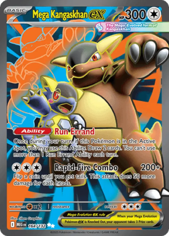 Mega Evolution Mega Kangaskhan ex 164/132 Englisch - Sammelkarten