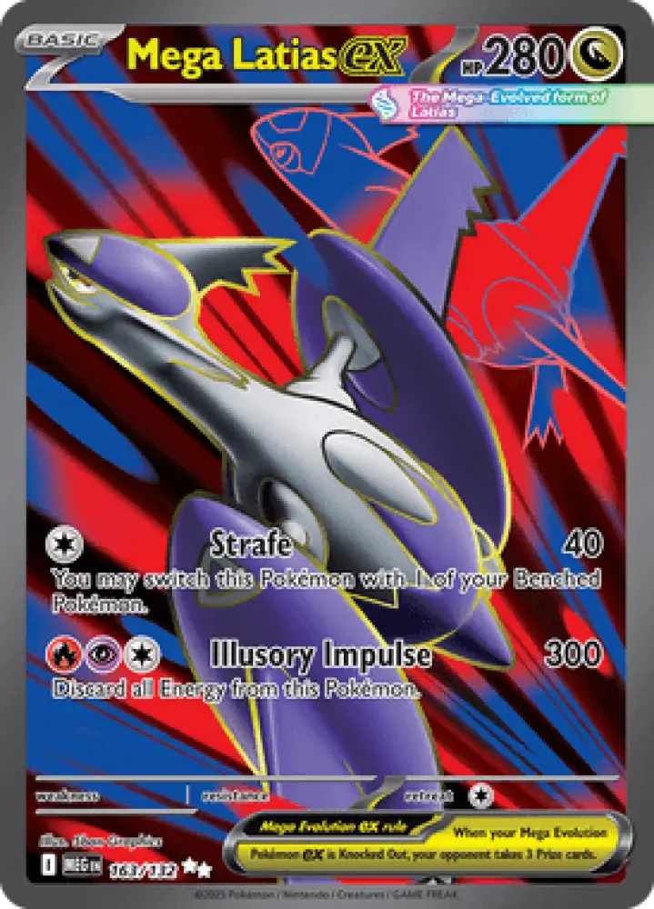 Mega Evolution Mega Latias ex 163/132 Englisch - Sammelkarten