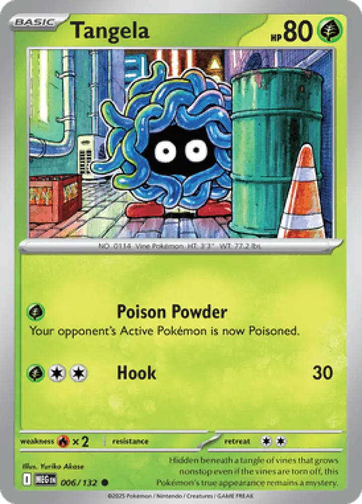 Mega Evolution Tangela 006/132 Englisch - Sammelkarten