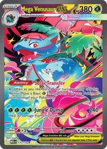 Mega Evolution Mega Venusaur ex 177/132 Englisch - Sammelkarten