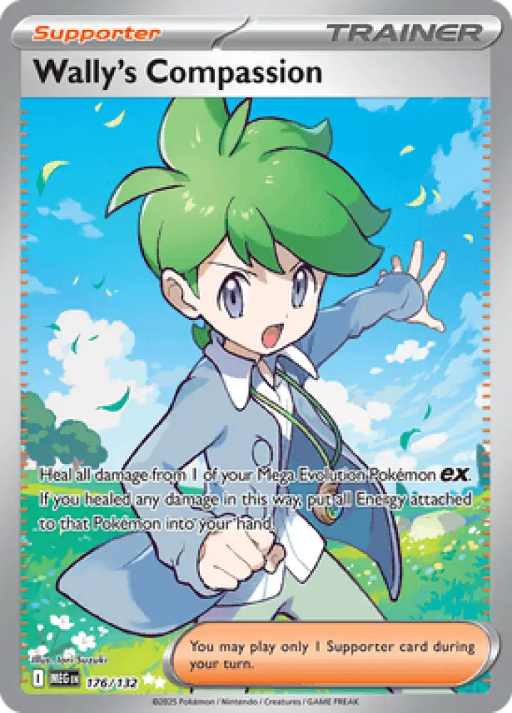 Mega Evolution Wally’s Compassion 176/132 Englisch - Sammelkarten