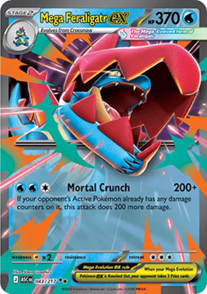 Mega Feraligatr ex - Ascended Heroes (Double Rare) [ASC-043]