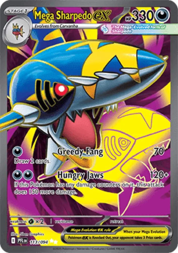 Mega Sharpedo ex - Phantasmal Flames (Ultra Rare) [PFL-113]