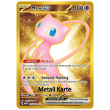 Mew Gold Metall Karte Pokemon 151 Englisch - Sammelkarten