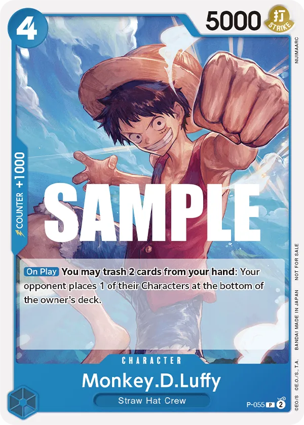 Monkey.D.Luffy V.1 P-055 (PRB01) - Sammelkarten