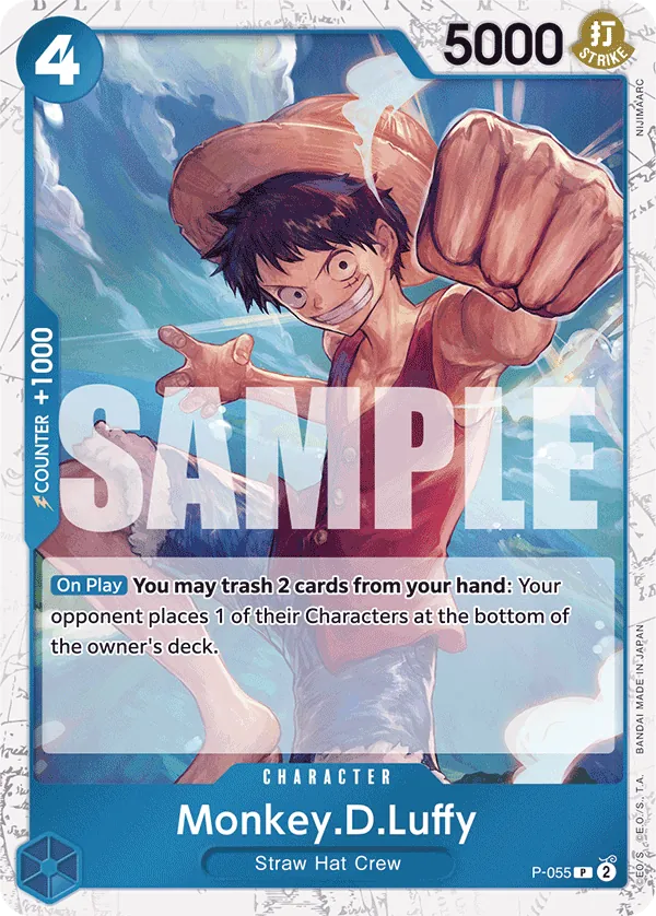 Monkey.D.Luffy V.2 P-055 (PRB01) - Sammelkarten