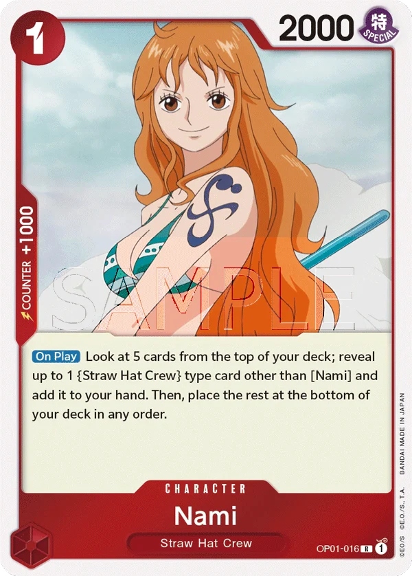 Nami OP01-016 V.1 - Holo / Near Mint - Sammelkarten