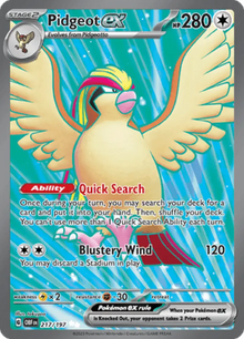 Obsidian Flames Pidgeot ex 217/197 Englisch - Sammelkarten