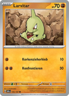 Obsidianflammen Larvitar 105/197 Deutsch - Sammelkarten