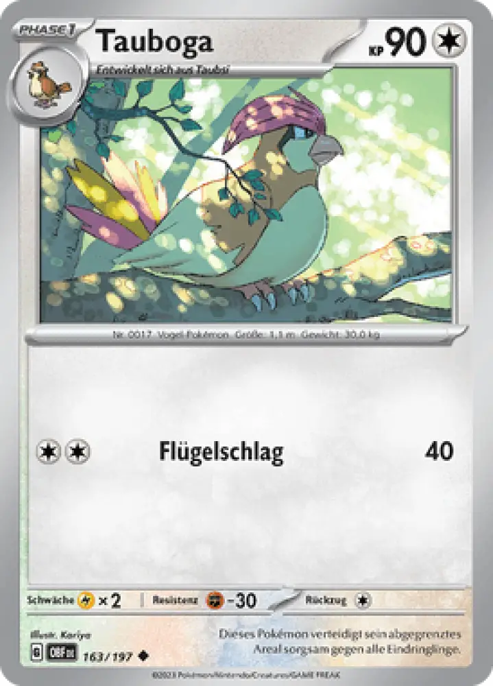 Obsidianflammen Tauboga 163/197 Deutsch - Sammelkarten