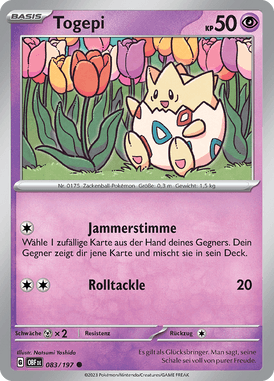 Obsidianflammen Togepi 083/197 Deutsch - Sammelkarten