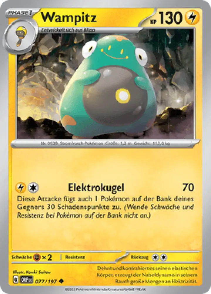 Obsidianflammen Wampitz 077/197 Deutsch - Sammelkarten
