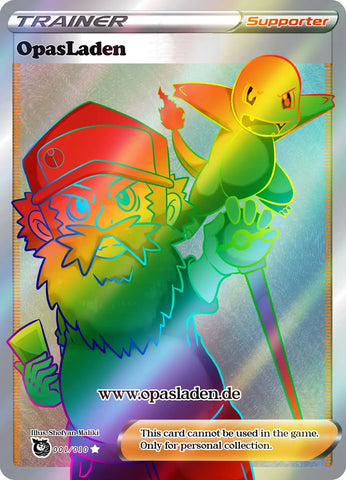 pokemon karte rainbow opasladen