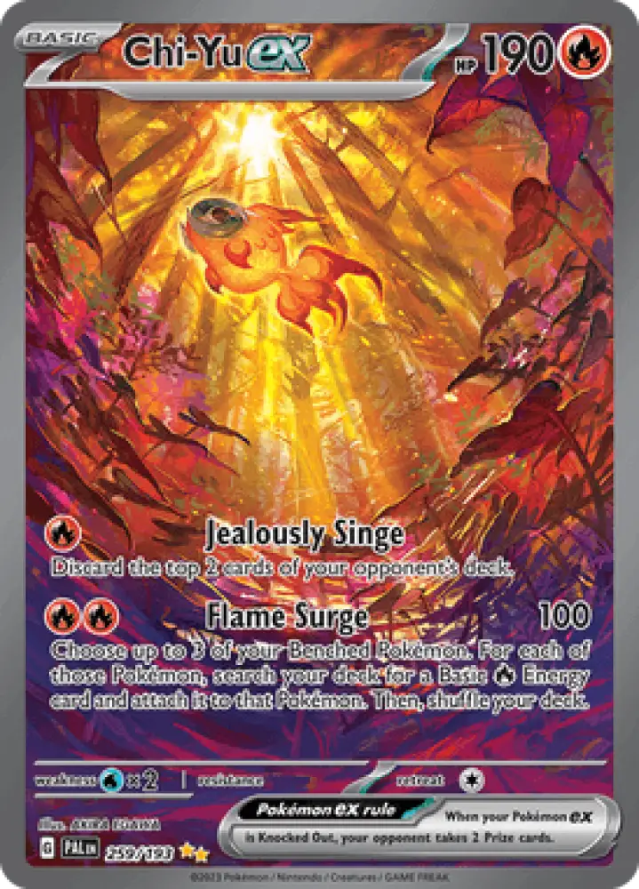 Paldea Evolved Chi-Yu ex 259/193 Englisch - Sammelkarten