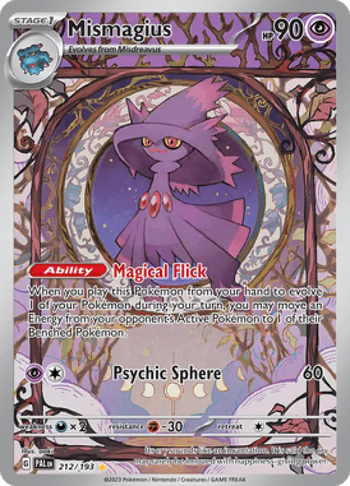 Paldea Evolved Mismagius 212/193 Englisch - Sammelkarten