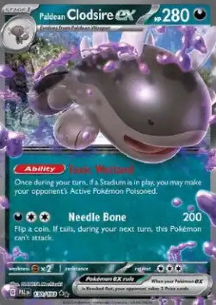 Paldean Clodsire ex - Paldea Evolved (Double Rare) [PAL-130]