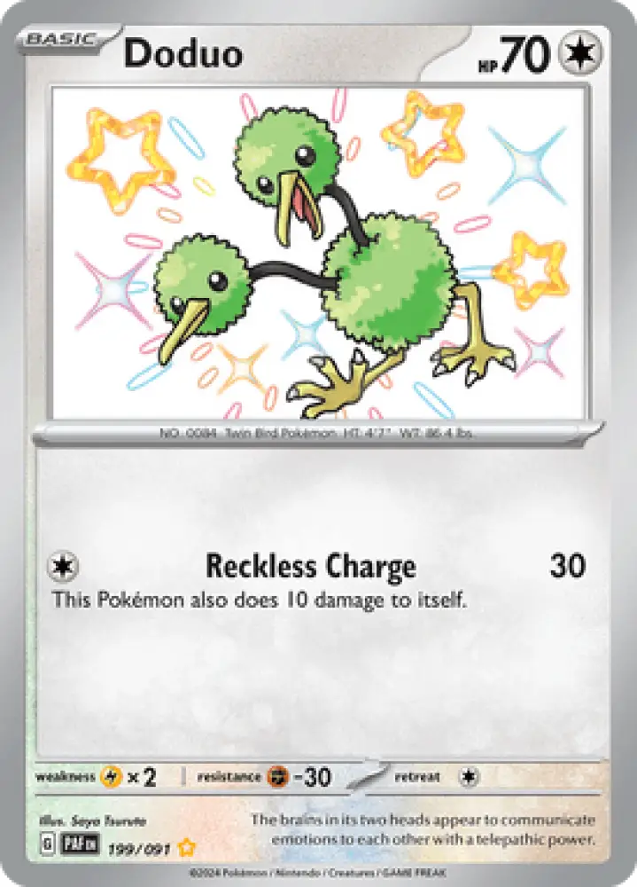 Paldean Fates Doduo 199/091 Englisch - Sammelkarten