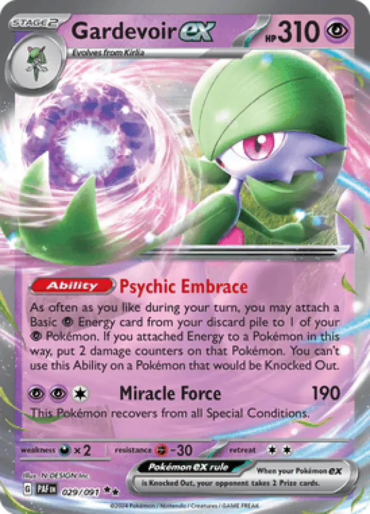 Paldean Fates Gardevoir ex 029/091 Englisch - Sammelkarten