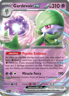 Paldean Fates Gardevoir ex 029/091 Englisch - Sammelkarten
