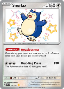 Paldean Fates Snorlax 202/091 Englisch - Sammelkarten