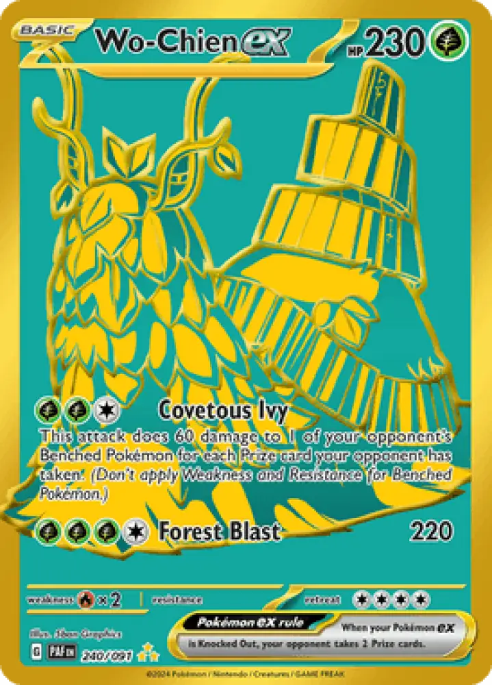 Paldean Fates Wo-Chien ex 240/091 Englisch - Sammelkarten