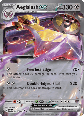 Paradox Rift Aegislash ex 135/182 Englisch - Holo / Near Mint - Sammelkarten