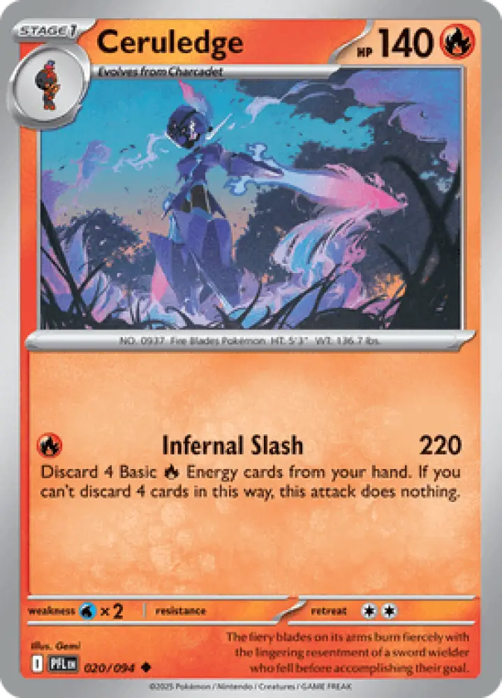 Phantasmal Flames Ceruledge 020/094 Englisch - Sammelkarten