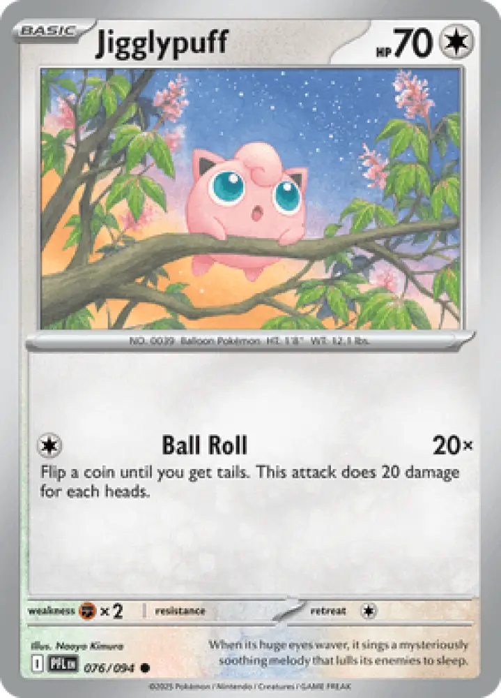 Phantasmal Flames Jigglypuff 076/094 Englisch - Sammelkarten
