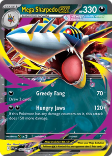 Phantasmal Flames Mega Sharpedo ex 061/094 Englisch - Sammelkarten