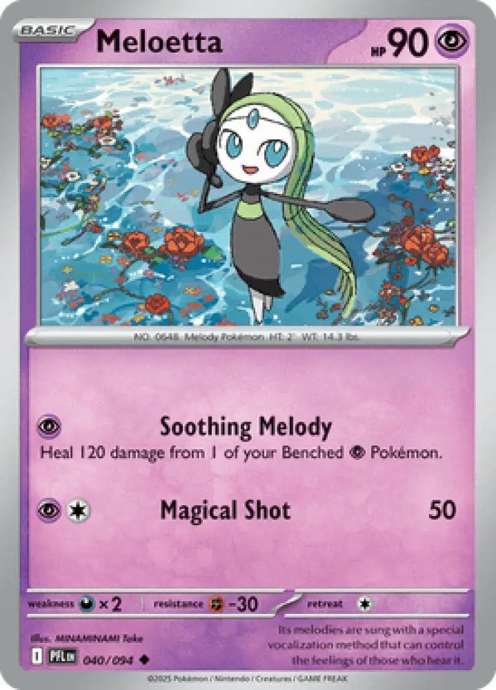 Phantasmal Flames Meloetta 040/094 Englisch - Sammelkarten