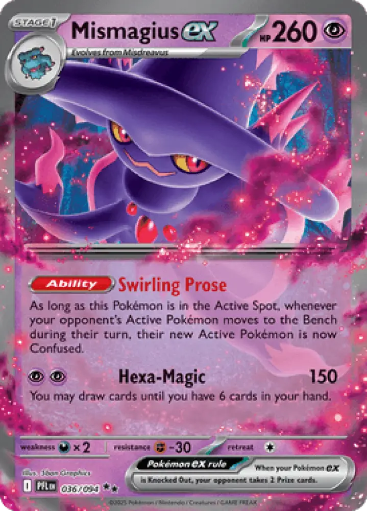 Phantasmal Flames Mismagius ex 036/094 Englisch - Sammelkarten