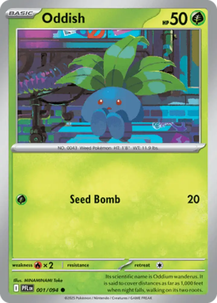 Phantasmal Flames Oddish 001/094 Englisch - Sammelkarten