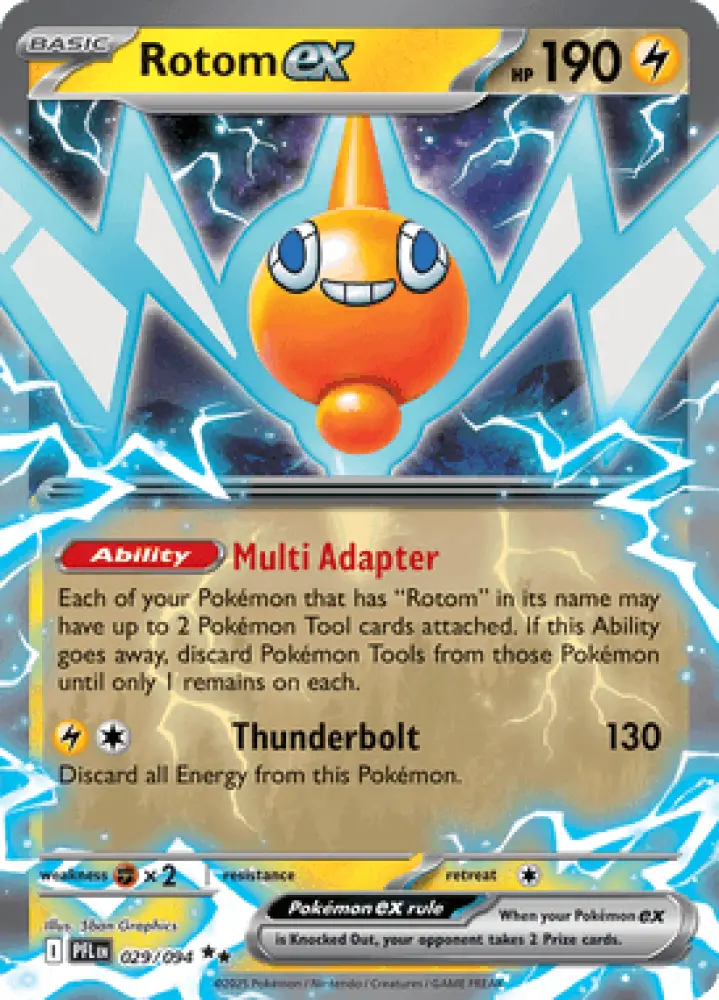 Phantasmal Flames Rotom ex 029/094 Englisch - Sammelkarten