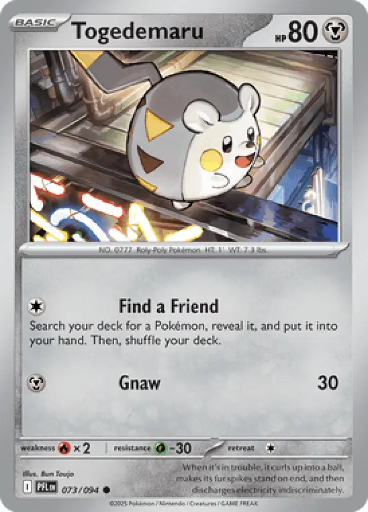 Phantasmal Flames Togedemaru 073/094 Englisch - Sammelkarten