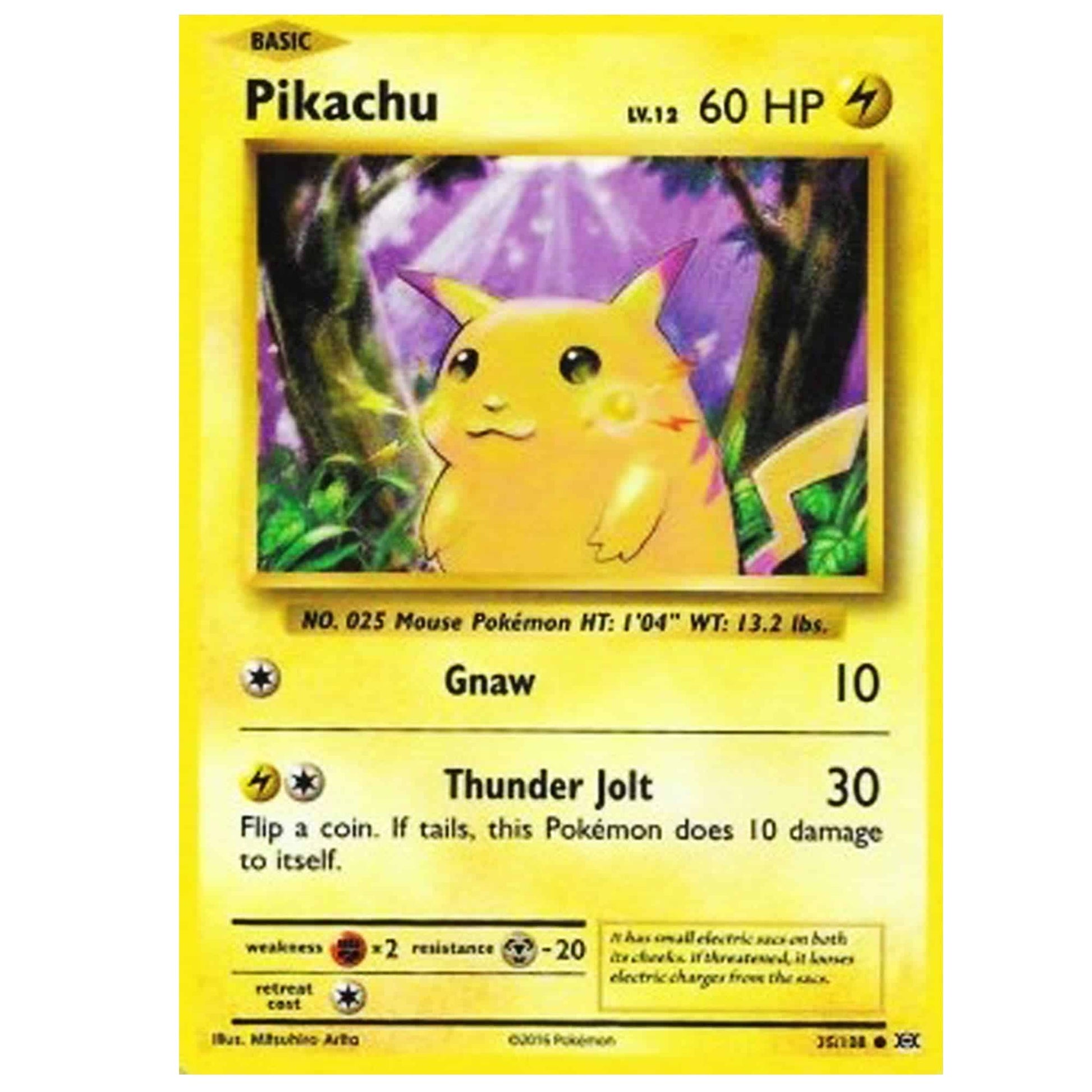 Pikachu 35/108 Pokemon Karte Evolution EN