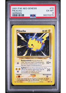 Pikachu #70 Neo Genesis Deutsch Pokemon 2001 PSA 6 - Sammelkarten