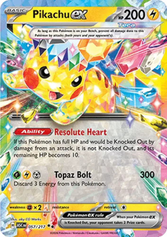 Pikachu ex - Ascended Heroes (Double Rare) [ASC-057]